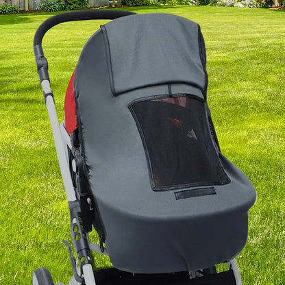Pare-soleil-pour-poussette-de-bébé-noir