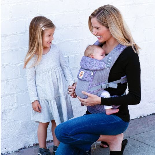 Porte Bebe - BreathBabyBag™ - Mauve Lavande - Poussebebe