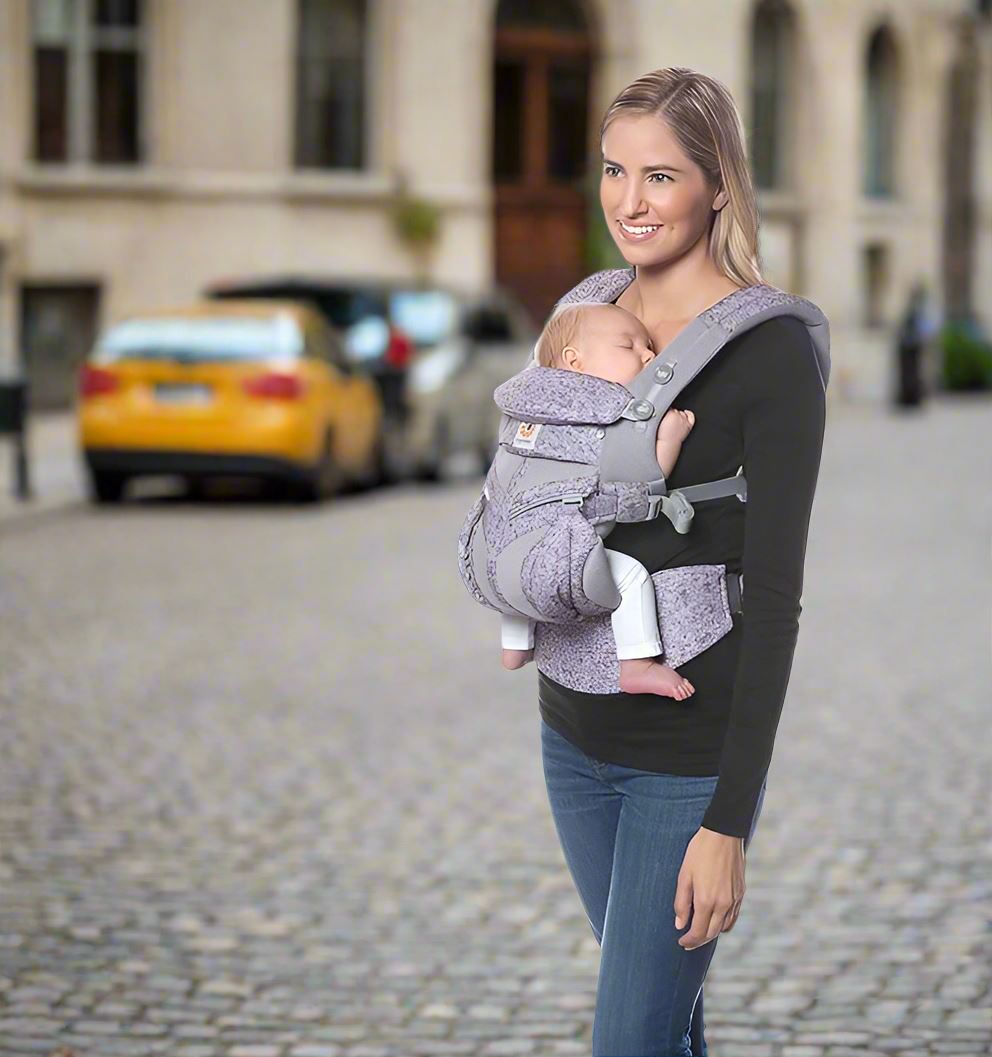 Porte Bebe - BreathBabyBag™ - Mauve Lavande - Poussebebe