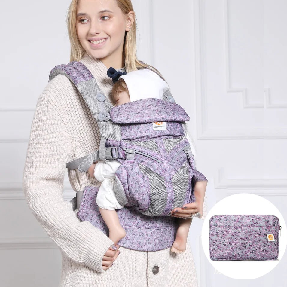 Porte Bebe - BreathBabyBag™ - Mauve Lavande - Poussebebe