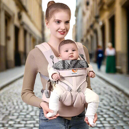 Porte Bebe - BreathBabyBag™ - Rose Maille - Poussebebe