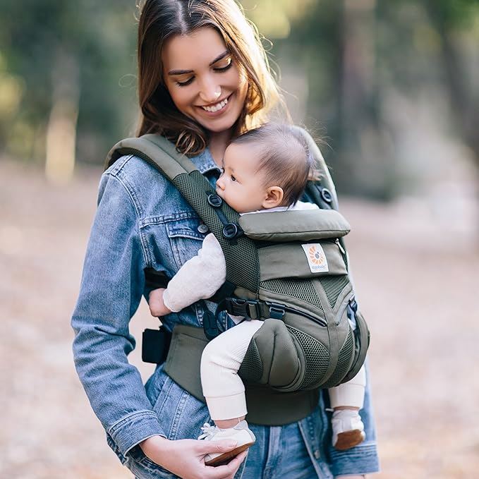 Porte Bebe - BreathBabyBag™ - Vert Olive - Poussebebe