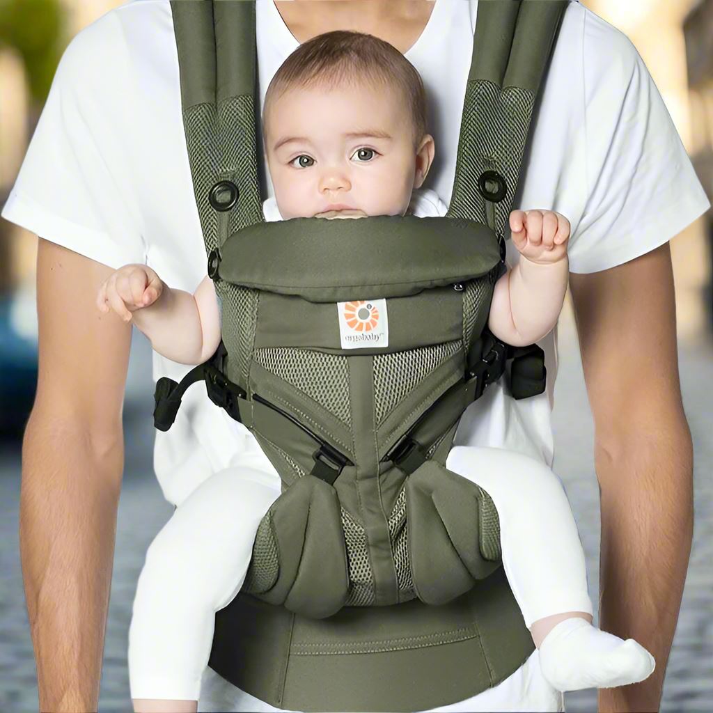 Porte Bebe - BreathBabyBag™ - Vert Olive - Poussebebe