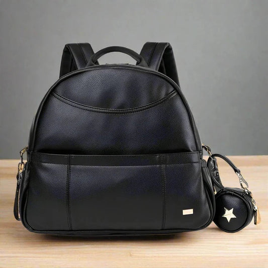 Sac à Langer - BlackDiaperBackpack™ - Noir - Poussebebe